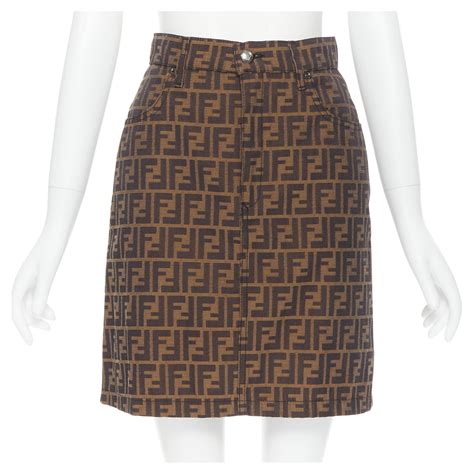 fendi zucca skirt|fendi zucca sale.